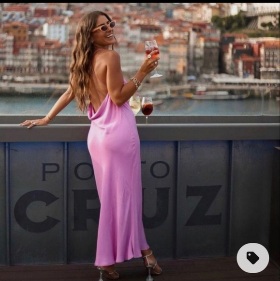 Zara Satin Effect Dress - Picture 5 of 9